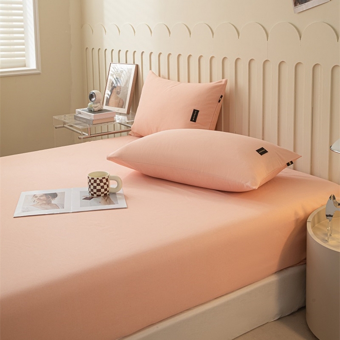 91家纺网 家纺一手货源 找家纺 涵宸家纺 棉磨毛-纯色织标-单床笠 单床笠-钻粉