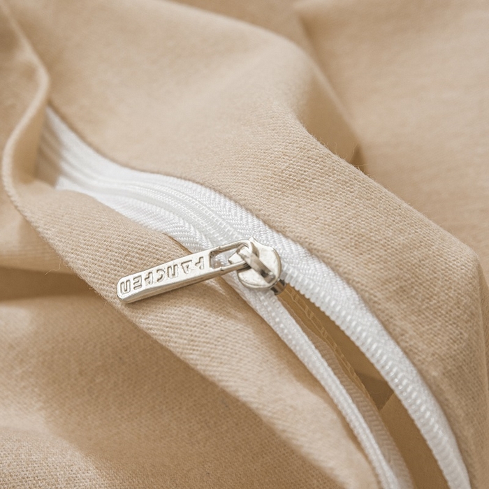 91家纺网 家纺一手货源 找家纺 涵宸家纺 棉磨毛-纯色织标-四件套（含单品） 奶昔白+粉