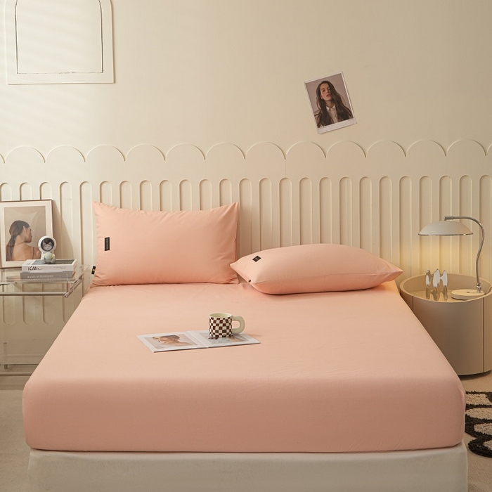 91家纺网 家纺一手货源 找家纺 涵宸家纺 棉磨毛-纯色织标-单床笠 单床笠-钻粉