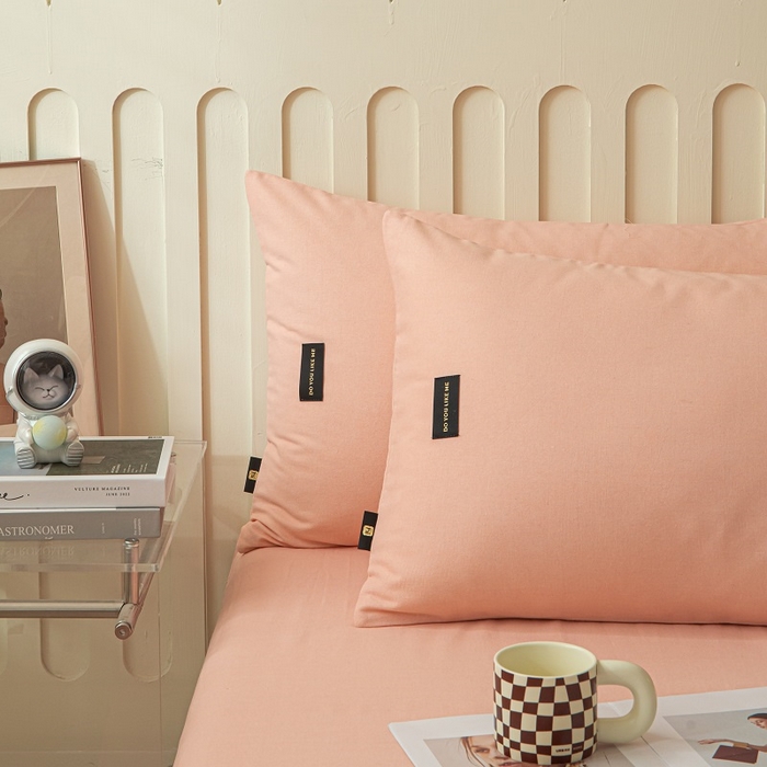 91家纺网 家纺一手货源 找家纺 涵宸家纺 棉磨毛-纯色织标-单枕套 单枕套-钻粉