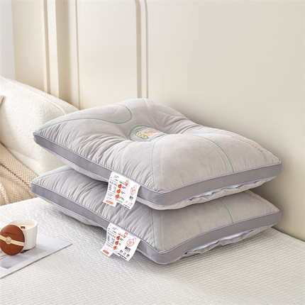 91家纺网 家纺一手货源 找家纺 纽乐家纺 2023新款大豆护颈枕 灰色48*74cm/只