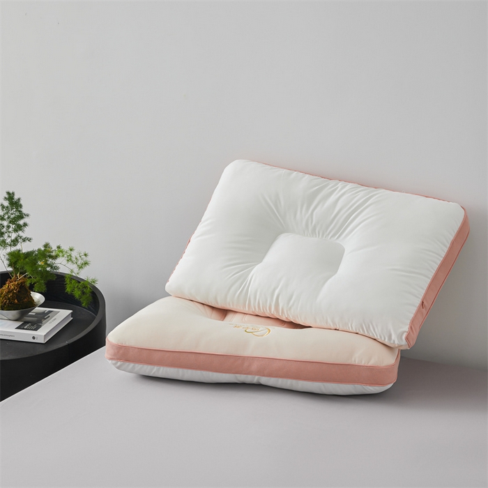 91家纺网 家纺一手货源 找家纺 纽乐家纺 2023新款石墨烯零压护颈枕 石墨烯零压护颈枕-樱花粉48*74cm/只