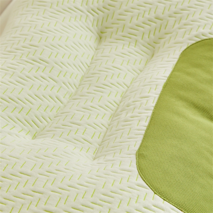 91家纺网 家纺一手货源 找家纺 纽乐家纺 2023新款竹纤维枕 竹纤维3D针织按摩枕-竹青色48*74cm/只