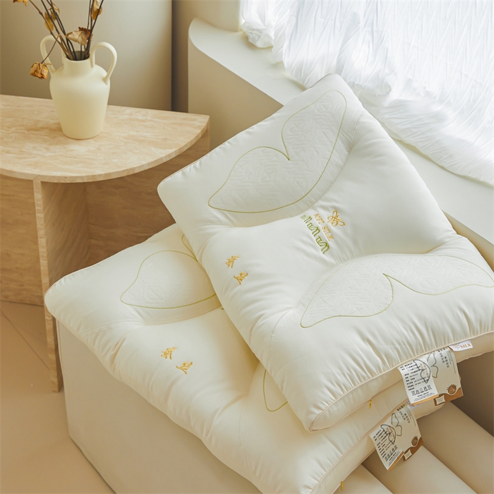 91家纺网 家纺一手货源 找家纺 纽乐家纺 2023新款蛋白枕 蛋白润肤枕-白色48*74cm/只