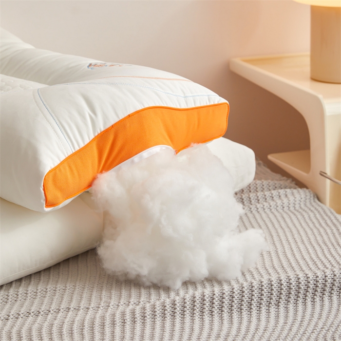 91家纺网 家纺一手货源 找家纺 纽乐家纺 2023新款云感spa分区护肩枕 云感spa分区护肩枕-橙色48*74cm/只
