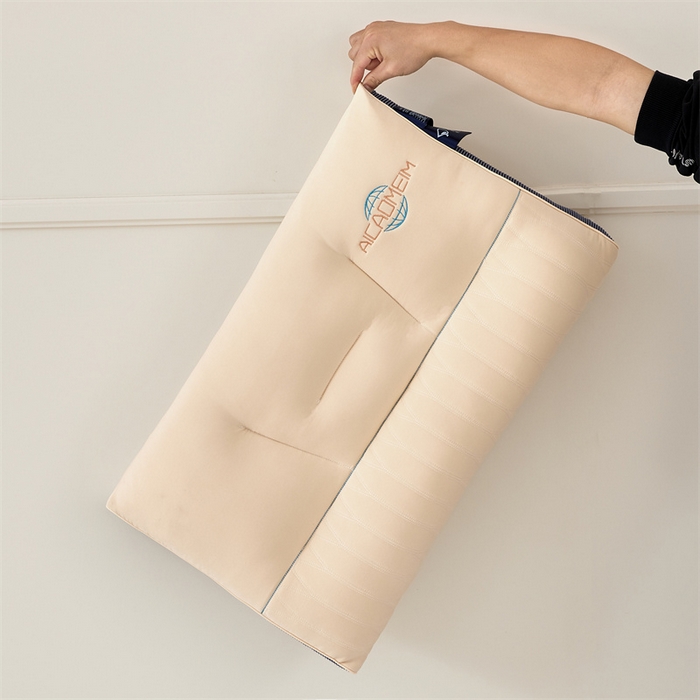 91家纺网 家纺一手货源 找家纺 纽乐家纺 2023新款分区护颈枕 白蓝48*74cm/只