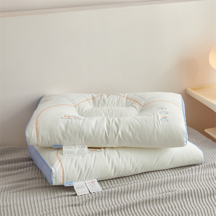 91家纺网 家纺一手货源 找家纺 纽乐家纺 2023新款云感spa分区护肩枕 云感spa分区护肩枕-蓝色48*74cm/只