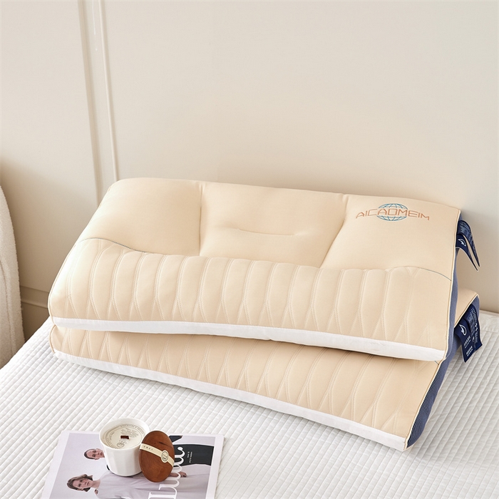 91家纺网 家纺一手货源 找家纺 纽乐家纺 2023新款分区护颈枕 白蓝48*74cm/只