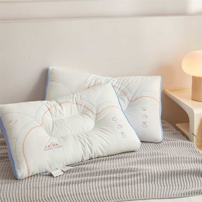 91家纺网 家纺一手货源 找家纺 纽乐家纺 2023新款云感spa分区护肩枕 云感spa分区护肩枕-蓝色48*74cm/只