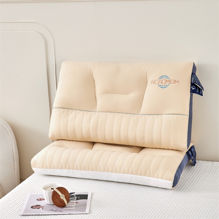 91家纺网 家纺一手货源 找家纺 纽乐家纺 2023新款分区护颈枕 白蓝48*74cm/只