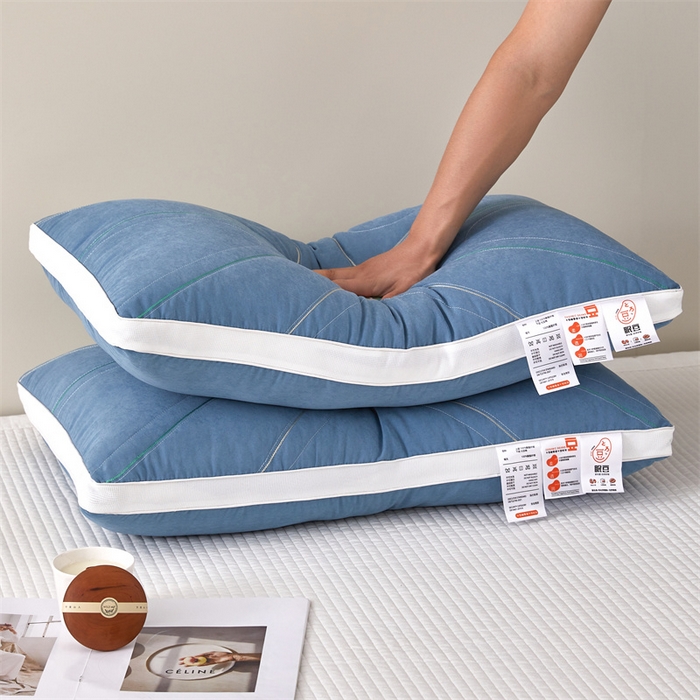 91家纺网 家纺一手货源 找家纺 纽乐家纺 2023新款大豆护颈枕 蓝色48*74cm/只