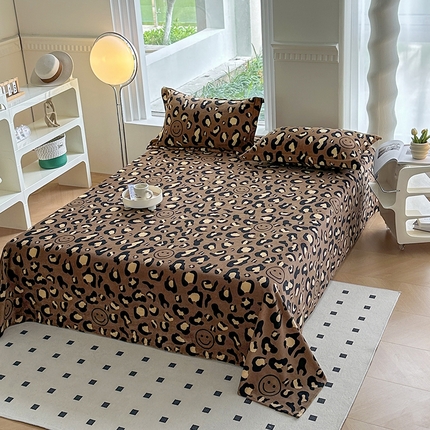 91家纺网 家纺一手货源 找家纺 （总）梦精灵 2025新款软糯舒适牛奶绒印花单品-单床单