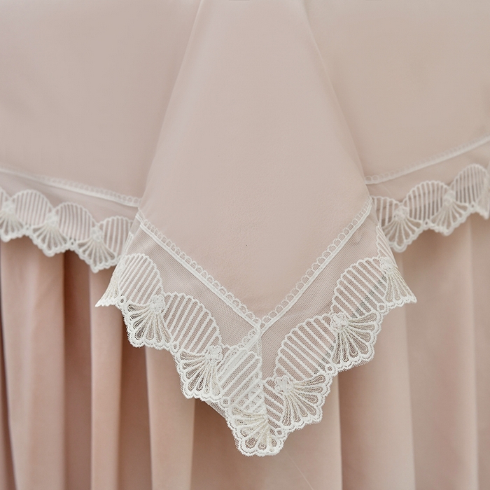 91家纺网 家纺一手货源 找家纺 莉人坊 2023新款磨砂绒花边按摩床罩 婷玉