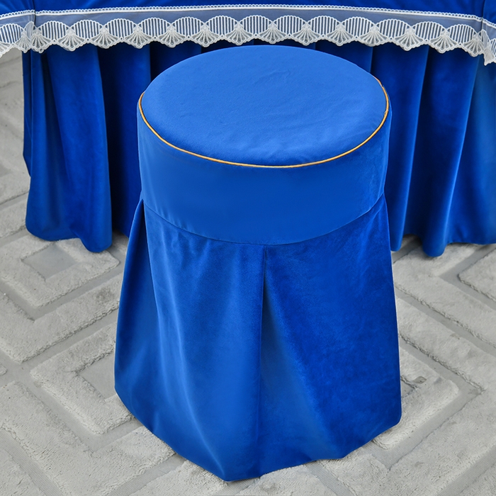 91家纺网 家纺一手货源 找家纺 莉人坊 2023新款磨砂绒花边按摩床罩 洱海