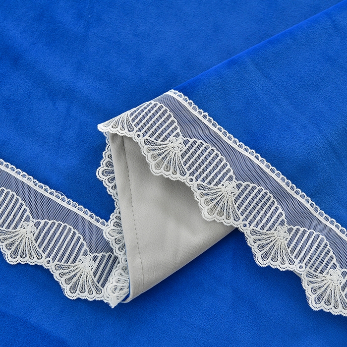 91家纺网 家纺一手货源 找家纺 莉人坊 2023新款磨砂绒花边按摩床罩 洱海