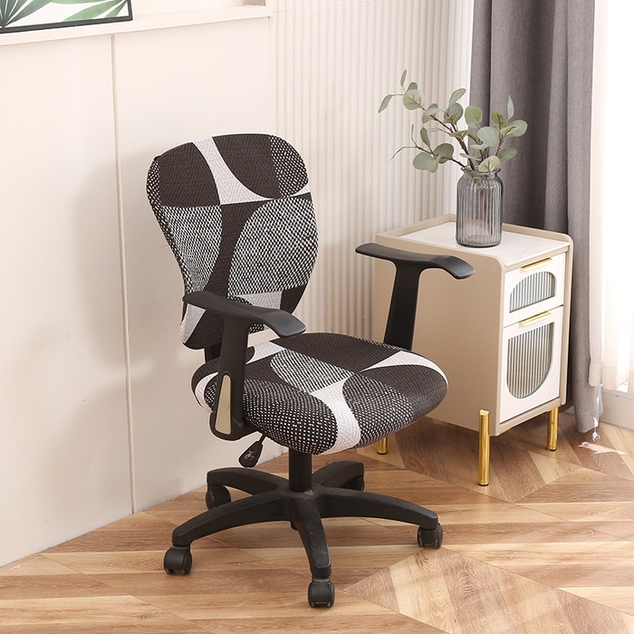 91家纺网 家纺一手货源 找家纺 雅竹家纺 蜜语系列牛奶丝分体椅子套 黑白灰