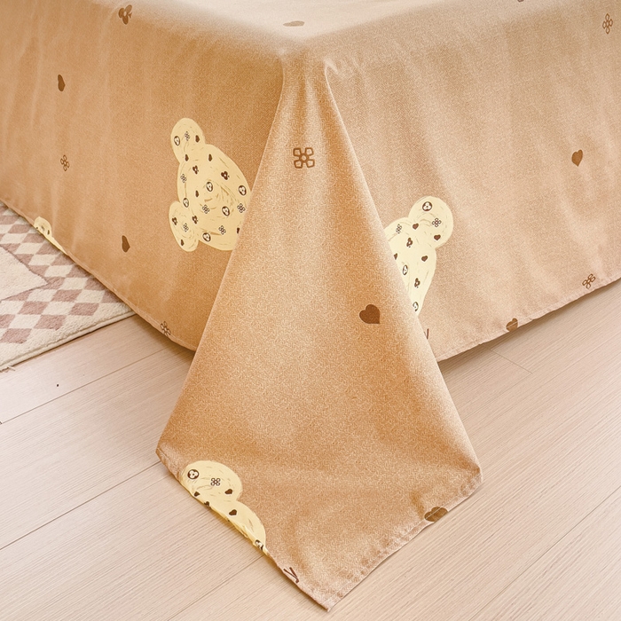 91家纺网 家纺一手货源 找家纺 布可家纺 2025新款水洗棉宽边印花四件套 幸运日