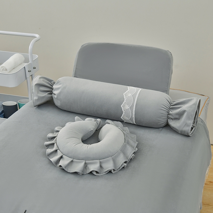 91家纺网 家纺一手货源 找家纺 莉人坊 2023新款磨砂绒流苏按摩床罩 冰岛