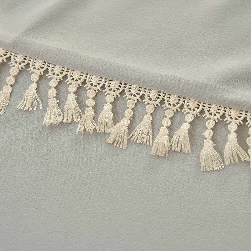 91家纺网 家纺一手货源 找家纺 （总）莉人坊 2023新款磨砂绒流苏按摩床罩