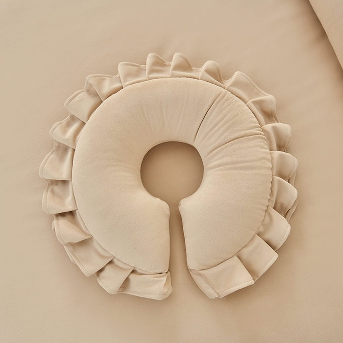 91家纺网 家纺一手货源 找家纺 莉人坊 2023新款磨砂绒流苏按摩床罩 蜜驼