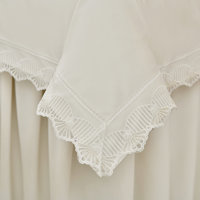 91家纺网 家纺一手货源 找家纺 （总）莉人坊 2023新款磨砂绒花边按摩床罩