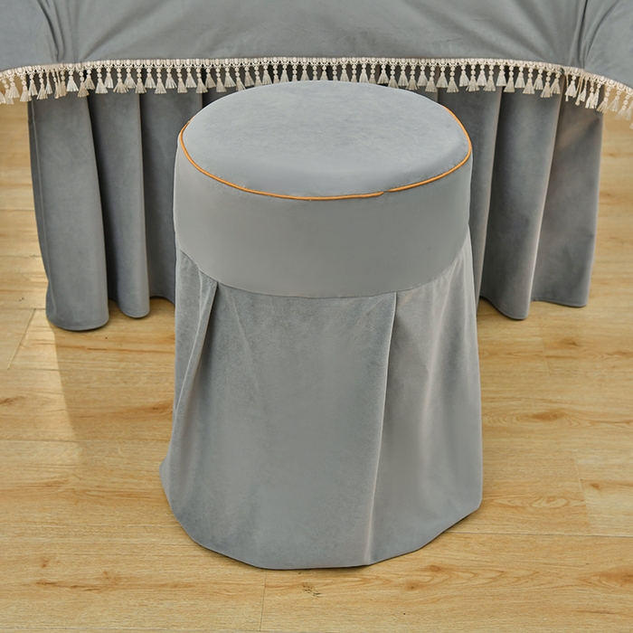 91家纺网 家纺一手货源 找家纺 莉人坊 2023新款磨砂绒流苏按摩床罩 冰岛