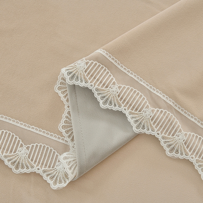 91家纺网 家纺一手货源 找家纺 莉人坊 2023新款磨砂绒花边按摩床罩 蜜驼