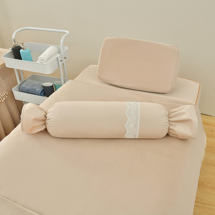 91家纺网 家纺一手货源 找家纺 莉人坊 2023新款磨砂绒流苏按摩床罩 蜜驼