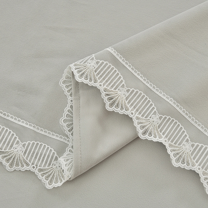 91家纺网 家纺一手货源 找家纺 莉人坊 2023新款磨砂绒花边按摩床罩 冰雨