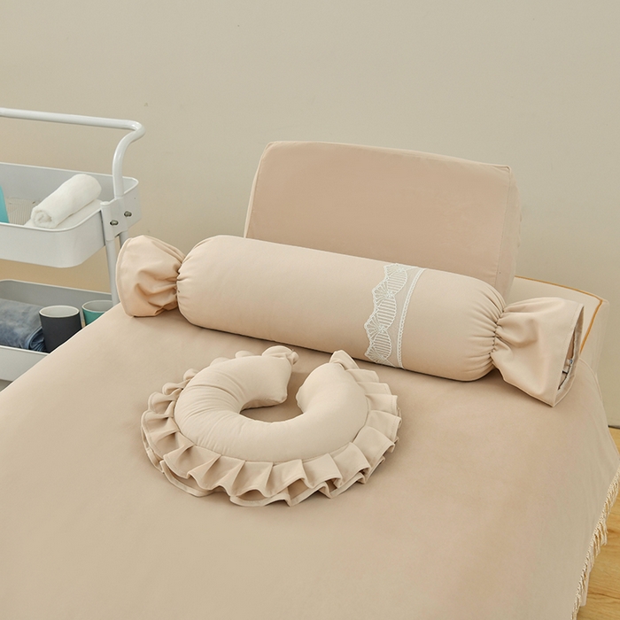 91家纺网 家纺一手货源 找家纺 莉人坊 2023新款磨砂绒流苏按摩床罩 蜜驼