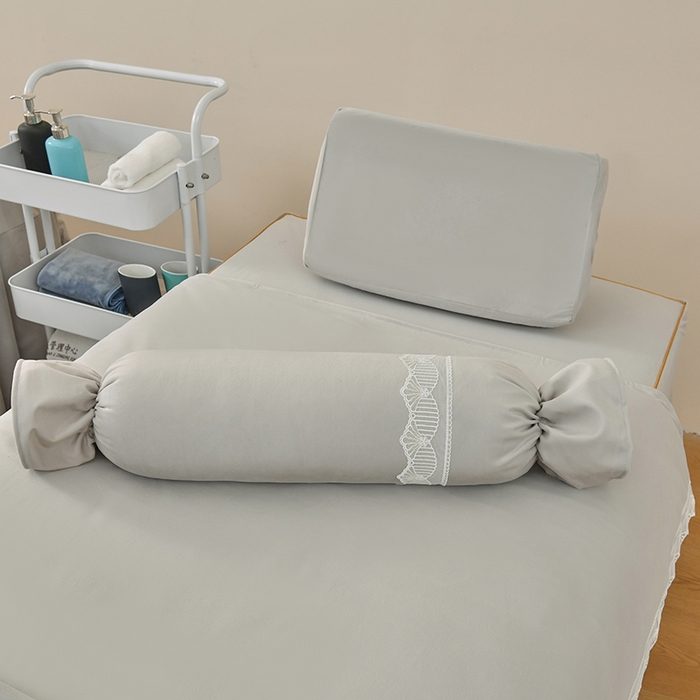 91家纺网 家纺一手货源 找家纺 莉人坊 2023新款磨砂绒花边按摩床罩 冰雨