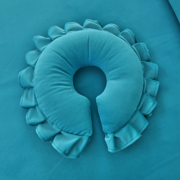 91家纺网 家纺一手货源 找家纺 莉人坊 2023新款磨砂绒流苏按摩床罩 青瓷