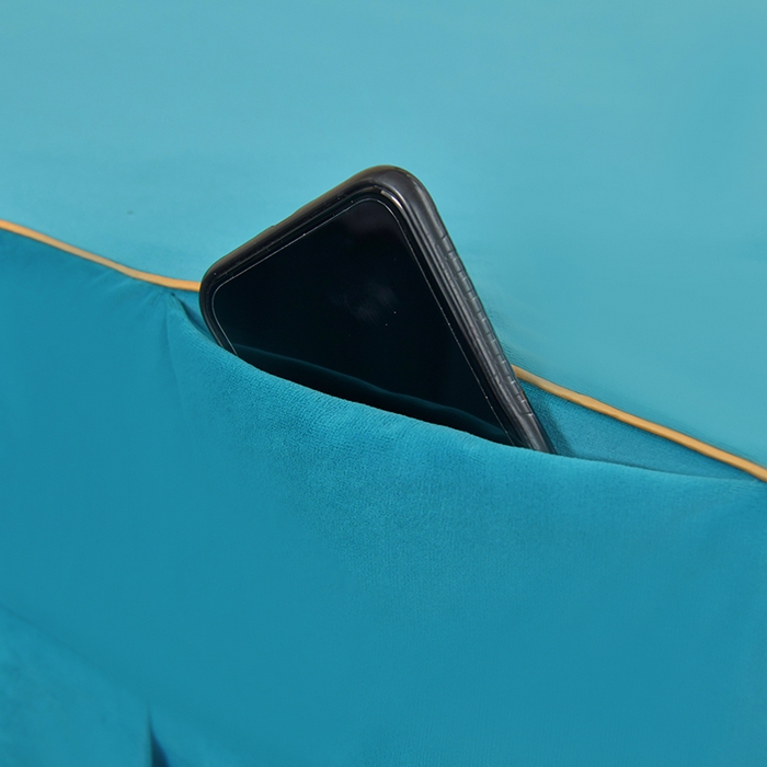 91家纺网 家纺一手货源 找家纺 莉人坊 2023新款磨砂绒花边按摩床罩 青瓷