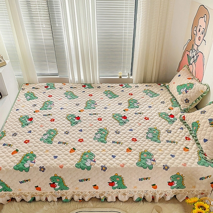 羽爱家纺 2024新款牛奶绒榻榻米床盖 恐龙先生