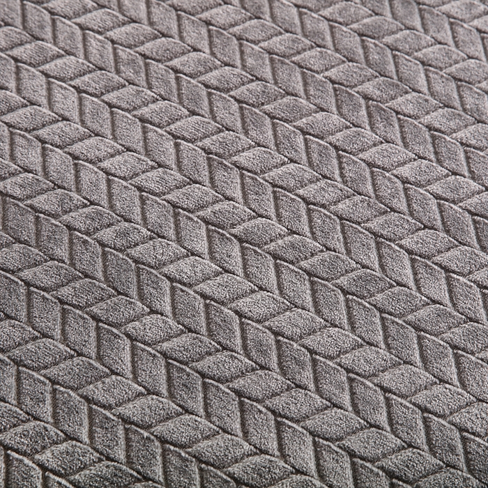 91家纺网 家纺一手货源 找家纺 新丽佳家纺 2023新款法莱绒提花毛毯盖毯系列-麦穗 麦穗-灰色