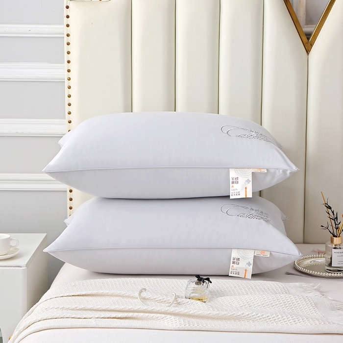 91家纺网 家纺一手货源 找家纺 糖果枕芯 2023新款羊绒蛋白枕芯枕头 羊绒蛋白灰色700克48x74cm