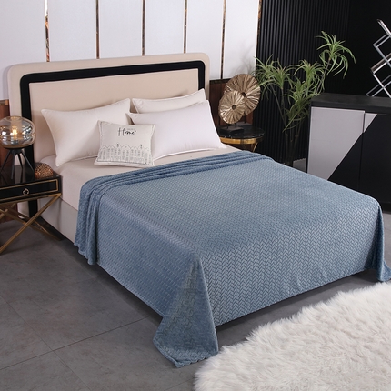 91家纺网 家纺一手货源 找家纺 （总）新丽佳家纺 2023新款法莱绒提花毛毯盖毯系列-麦穗