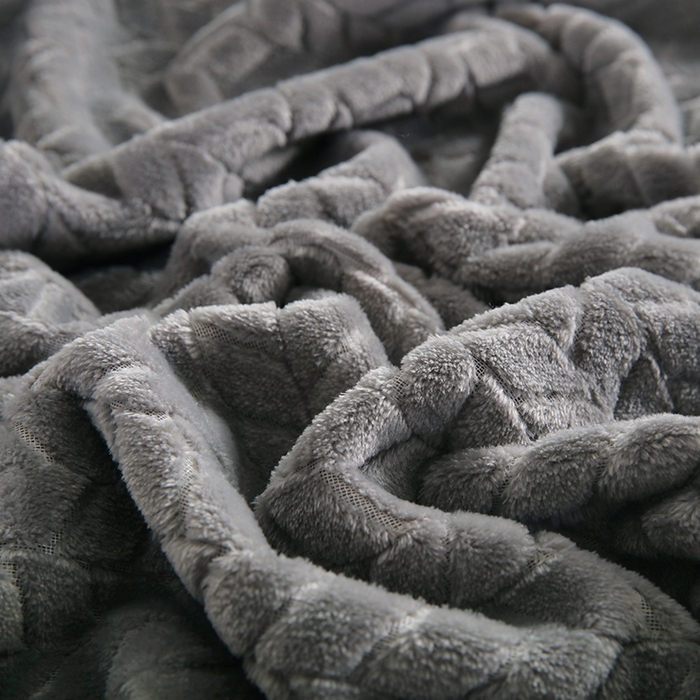 91家纺网 家纺一手货源 找家纺 （总）新丽佳家纺 2023新款法莱绒提花毛毯盖毯系列-麦穗