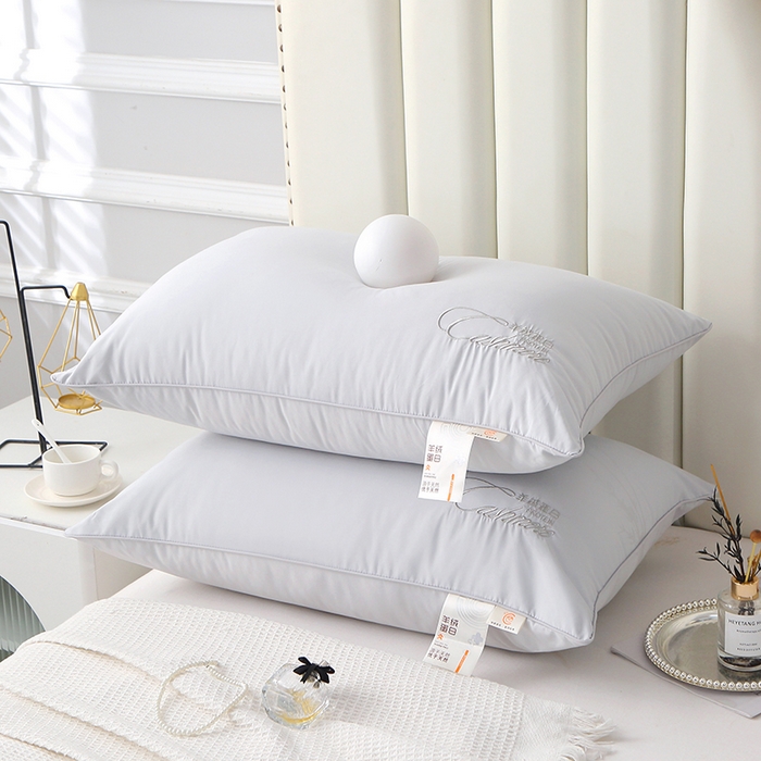 91家纺网 家纺一手货源 找家纺 糖果枕芯 2023新款羊绒蛋白枕芯枕头 羊绒蛋白灰色700克48x74cm