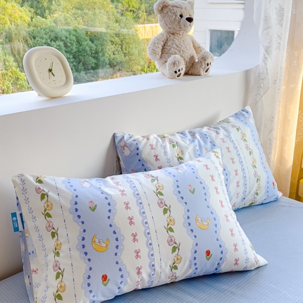 91家纺网 家纺一手货源 找家纺 （总）金鑫汇 2023新款喷气全棉枕套一对