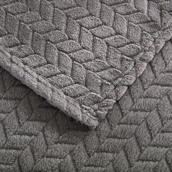 91家纺网 家纺一手货源 找家纺 （总）新丽佳家纺 2023新款法莱绒提花毛毯盖毯系列-麦穗