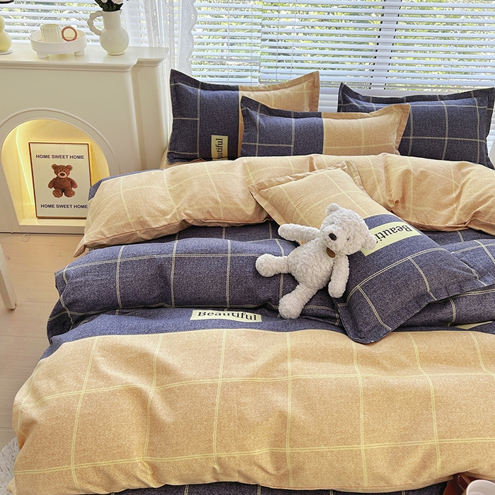 91家纺网 家纺一手货源 找家纺 2025新款直播爆款高克重植物羊绒四件套 向往生活