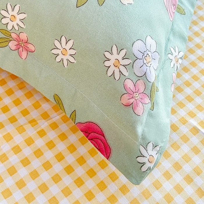 91家纺网 家纺一手货源 找家纺 2025新款直播爆款高克重植物羊绒四件套 花海