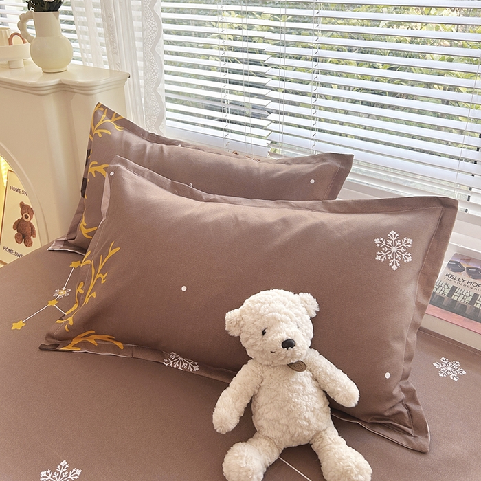 91家纺网 家纺一手货源 找家纺 2025新款直播爆款高克重植物羊绒四件套 星河迷鹿