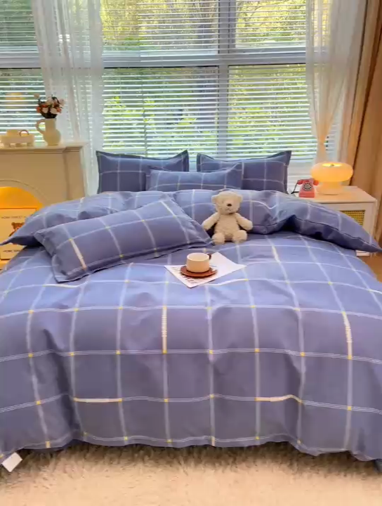 91家纺网 家纺一手货源 找家纺 2025新款直播爆款高克重植物羊绒四件套 影格听梦