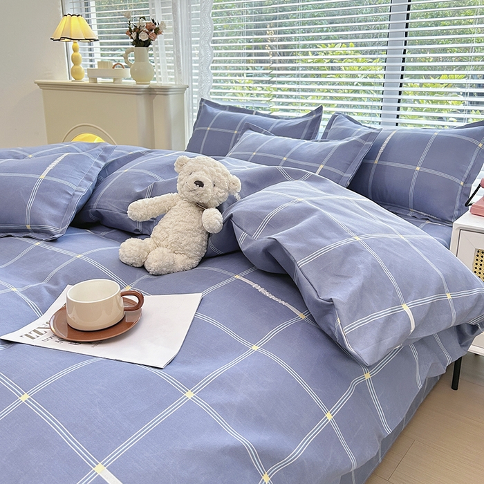 91家纺网 家纺一手货源 找家纺 2025新款直播爆款高克重植物羊绒四件套 影格听梦