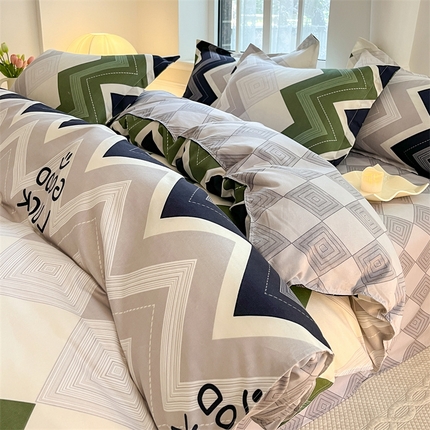 91家纺网 家纺一手货源 找家纺 （总）典雅家纺 爆款新花色印花植物羊绒四件套磨毛四件套学生季