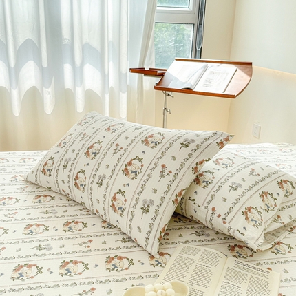 91家纺网 家纺一手货源 找家纺 火星时代网供 2023新款A类小竺棉枕套 彩环熊