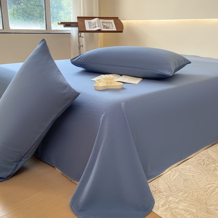 91家纺网 家纺一手货源 找家纺 火星时代网供 2023新款A类小竺棉枕套 冰星兰