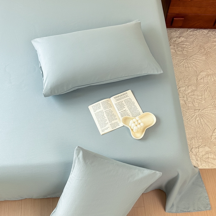 91家纺网 家纺一手货源 找家纺 火星时代网供 2023新款A类小竺棉枕套 灰绿